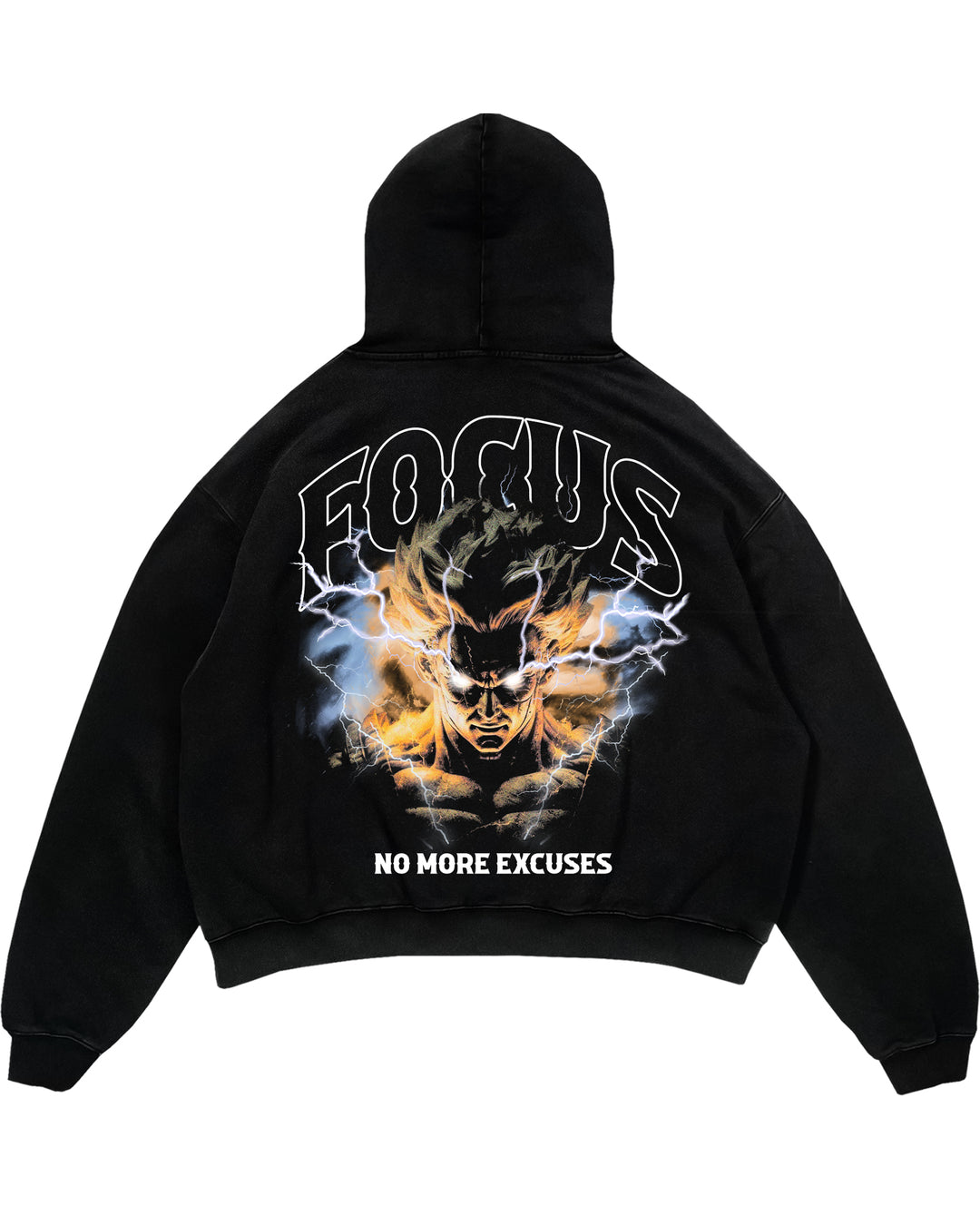 Bluza z kapturem Focus Oversize (z nadrukiem z tyłu).
