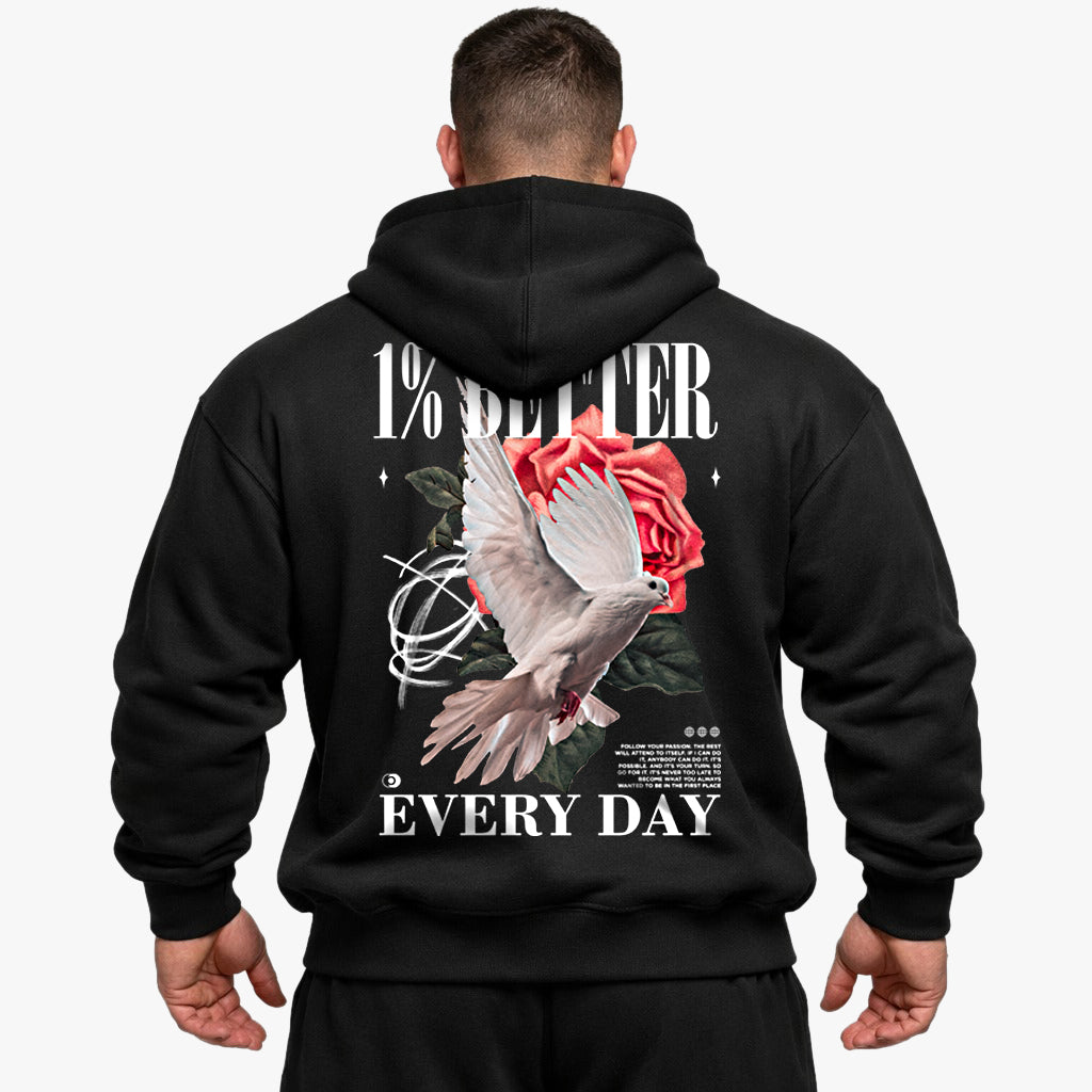 1% Better Oversized (Backprint) Hoodie