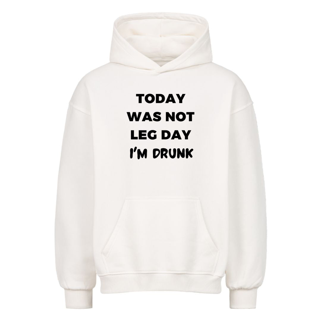 Dzisiaj nie był dzień nóg. Oversize'owa bluza z kapturem