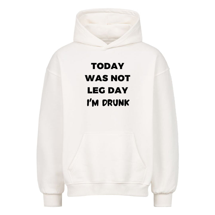 Dzisiaj nie był dzień nóg. Oversize'owa bluza z kapturem