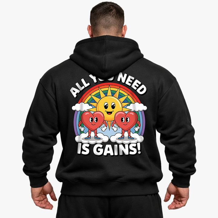 All you need Oversized (Backprint) Hoodie