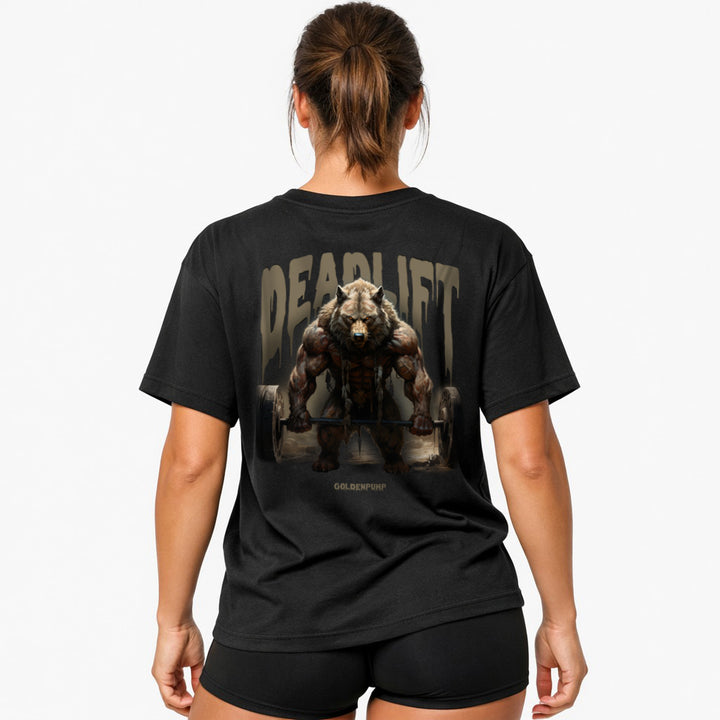 Deadlift Wolf (Backprint) Oversized Shirt