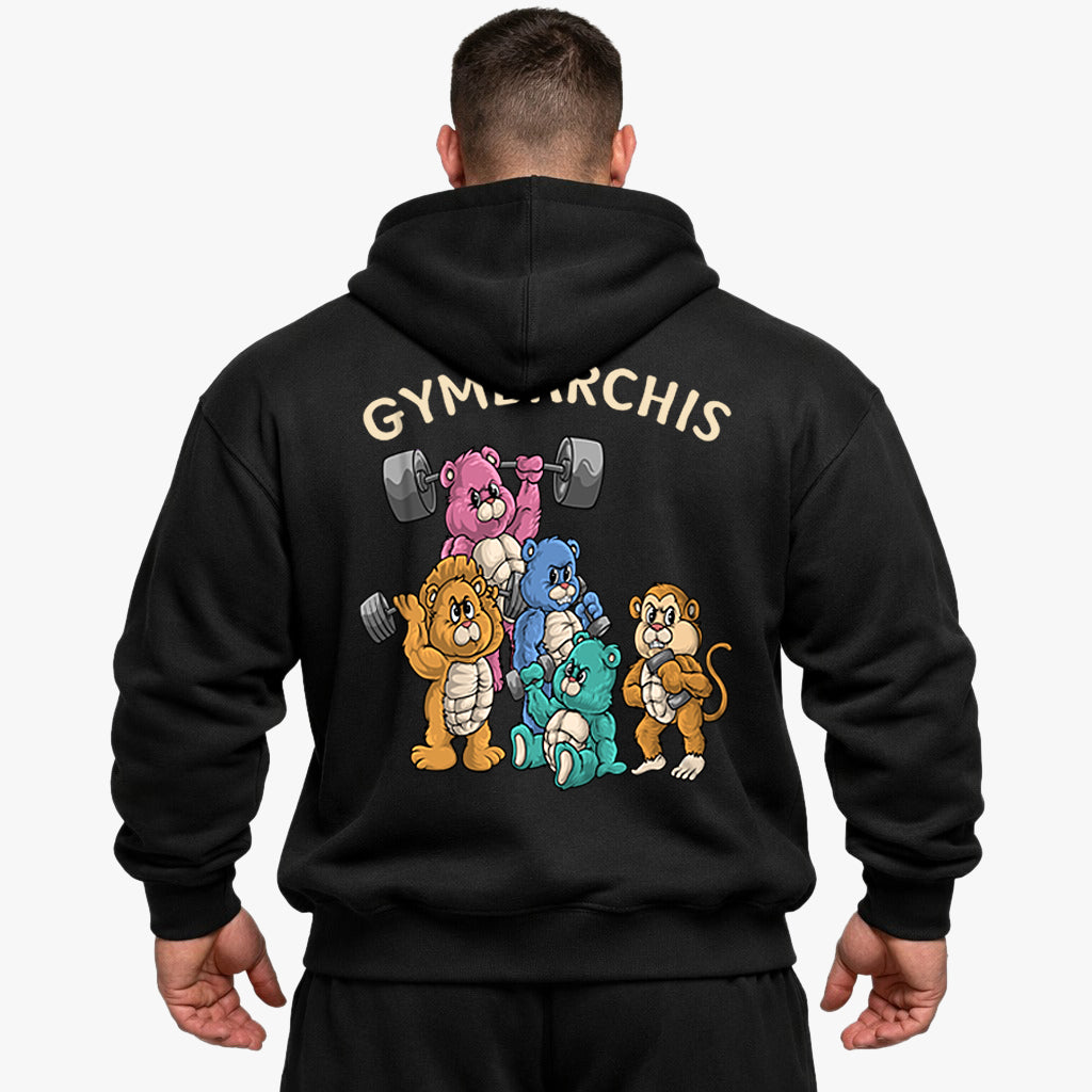 Gymbärchis (Backprint) Oversized Hoodie
