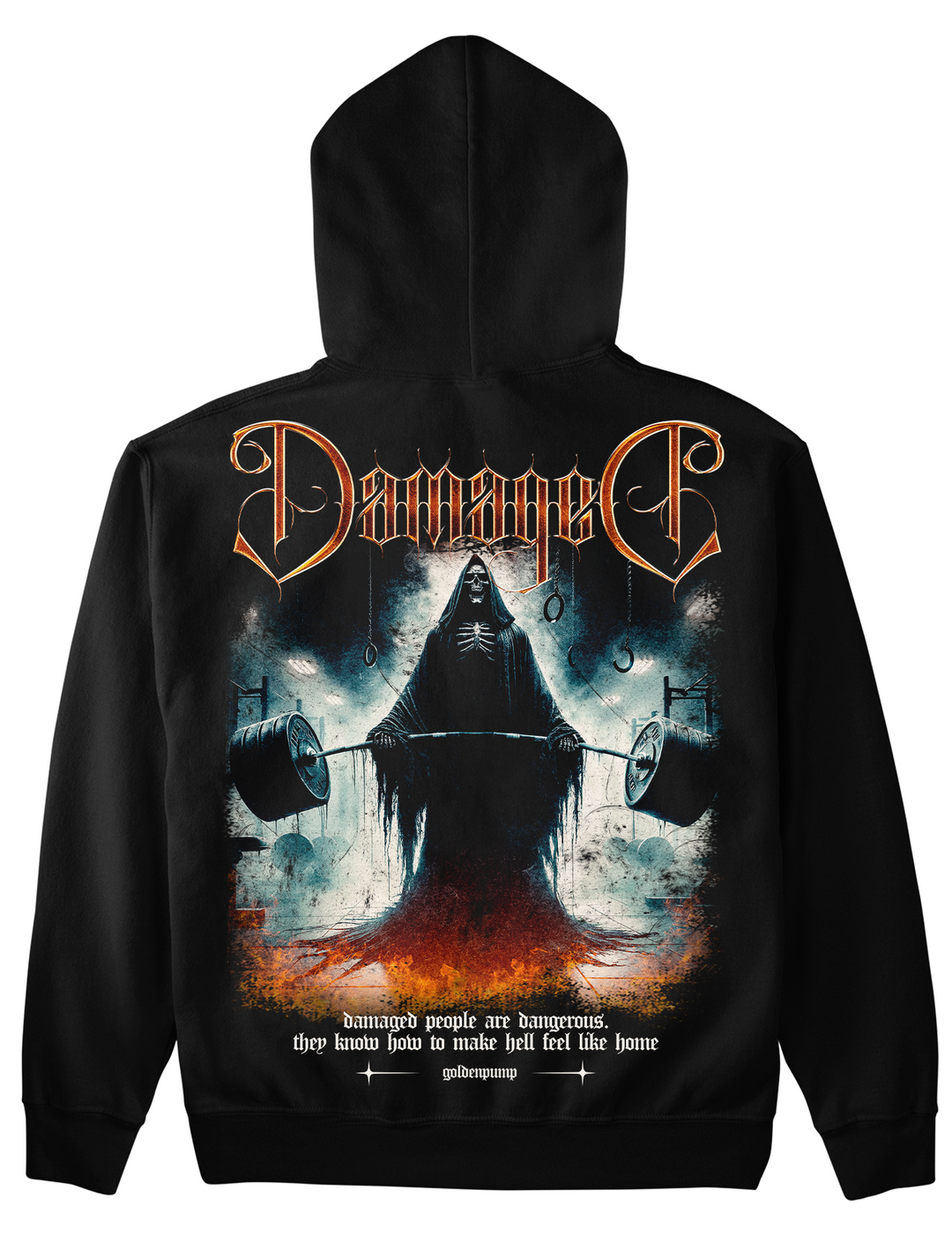 Damaged (backprint) Hoodie