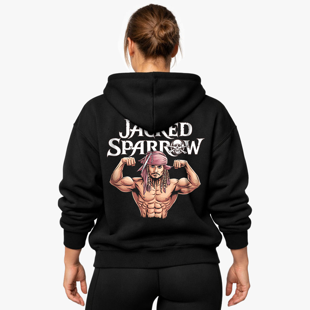 Bluza z kapturem typu oversize Jacked Sparrow (z nadrukiem z tyłu).