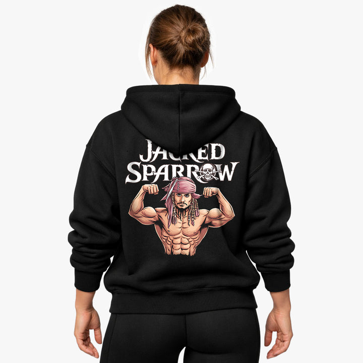 Bluza z kapturem typu oversize Jacked Sparrow (z nadrukiem z tyłu).