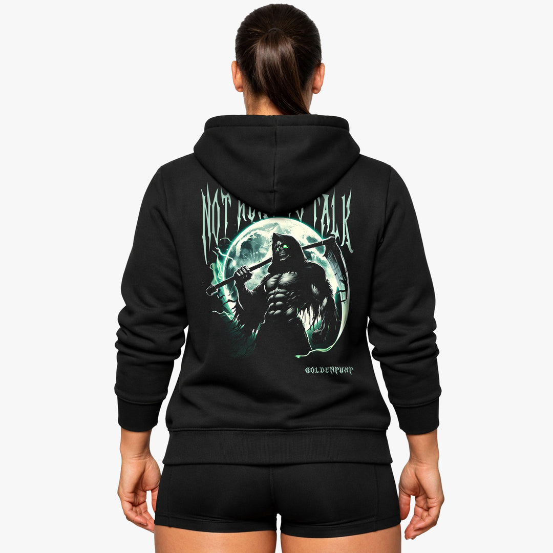 Not here to talk (Backprint) Hoodie