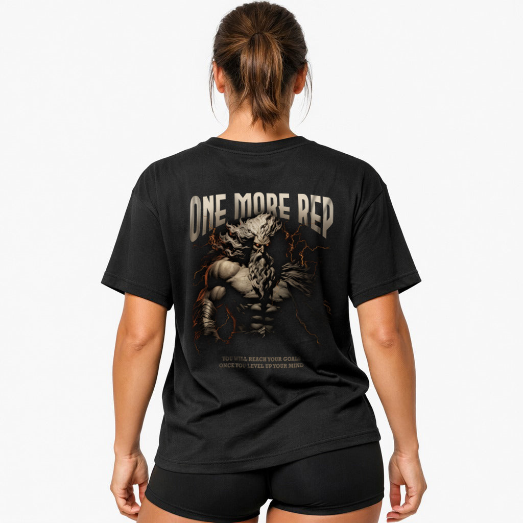 One more rep (Backprint) Oversized Shirt