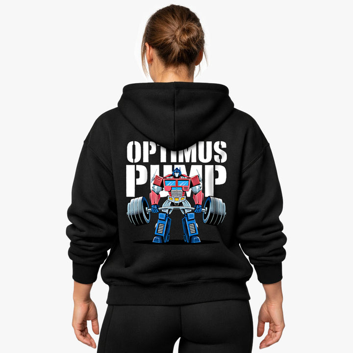 Optimus Pump oversized hoodie (rugafdruk).