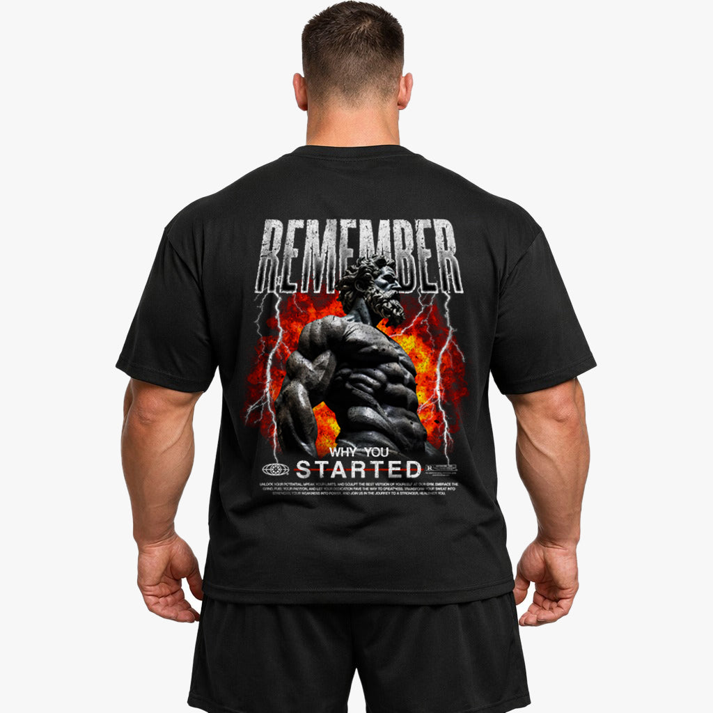 Remember Why (backprint) Oversized Shirt