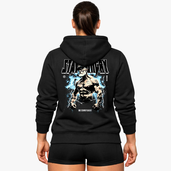 Bluza z kapturem Stay Hungry (z nadrukiem).