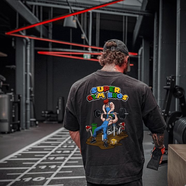 Super Gym Bros (Backprint) Oversized Shirt