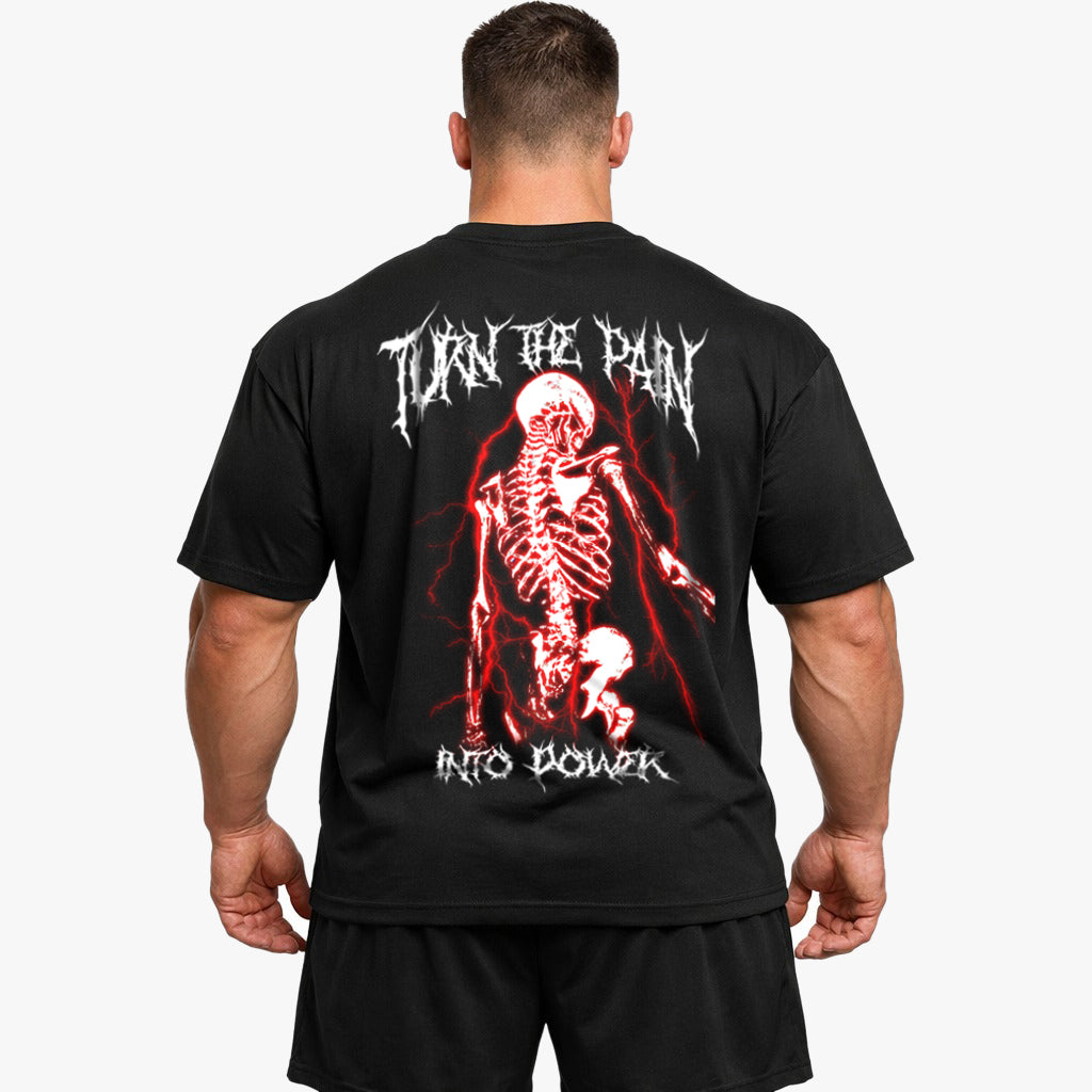 Turn the pain into power (Backprint) Oversize Blast