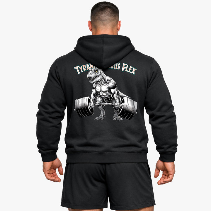Sudadera con capucha Tyrannosaurus Flex (impresión trasera)