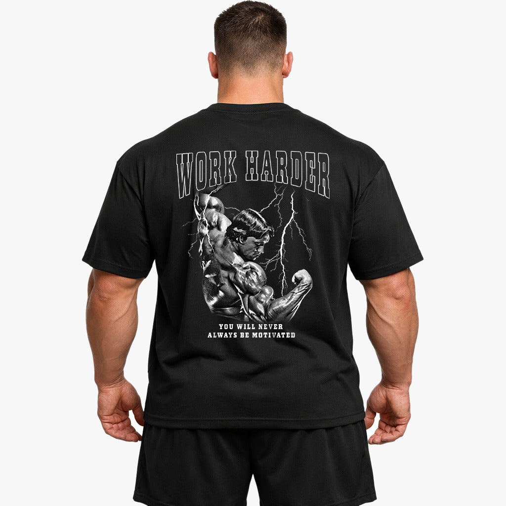 Work harder (Backprint) Oversize Blast