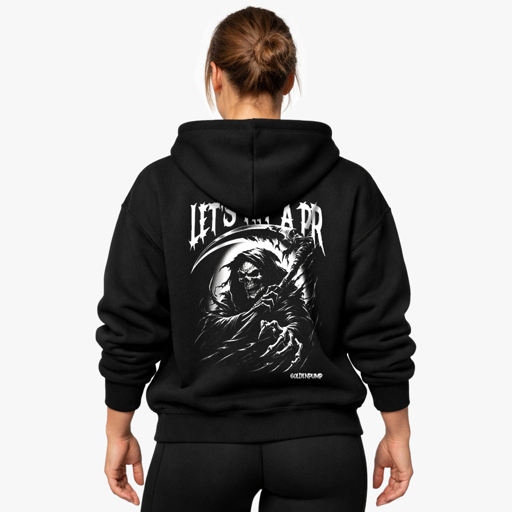lets hit a pr Oversized (Backprint) Hoodie