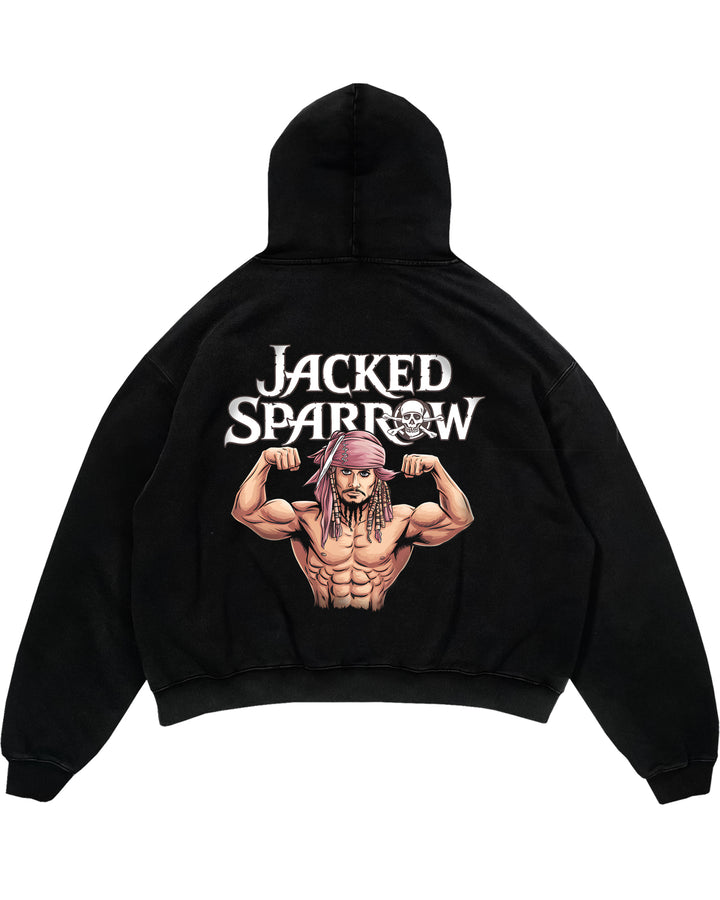 Bluza z kapturem typu oversize Jacked Sparrow (z nadrukiem z tyłu).
