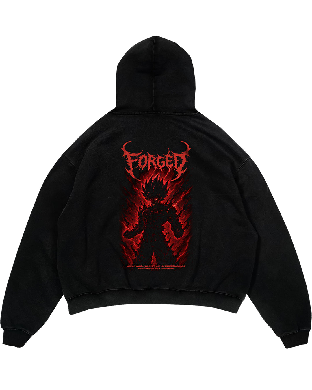 Forged (Backprint) Oversized Hoodie