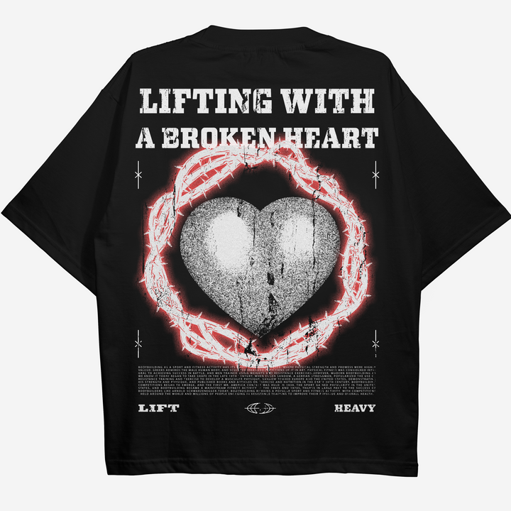 Broken heart (Backprint) Oversize Blast